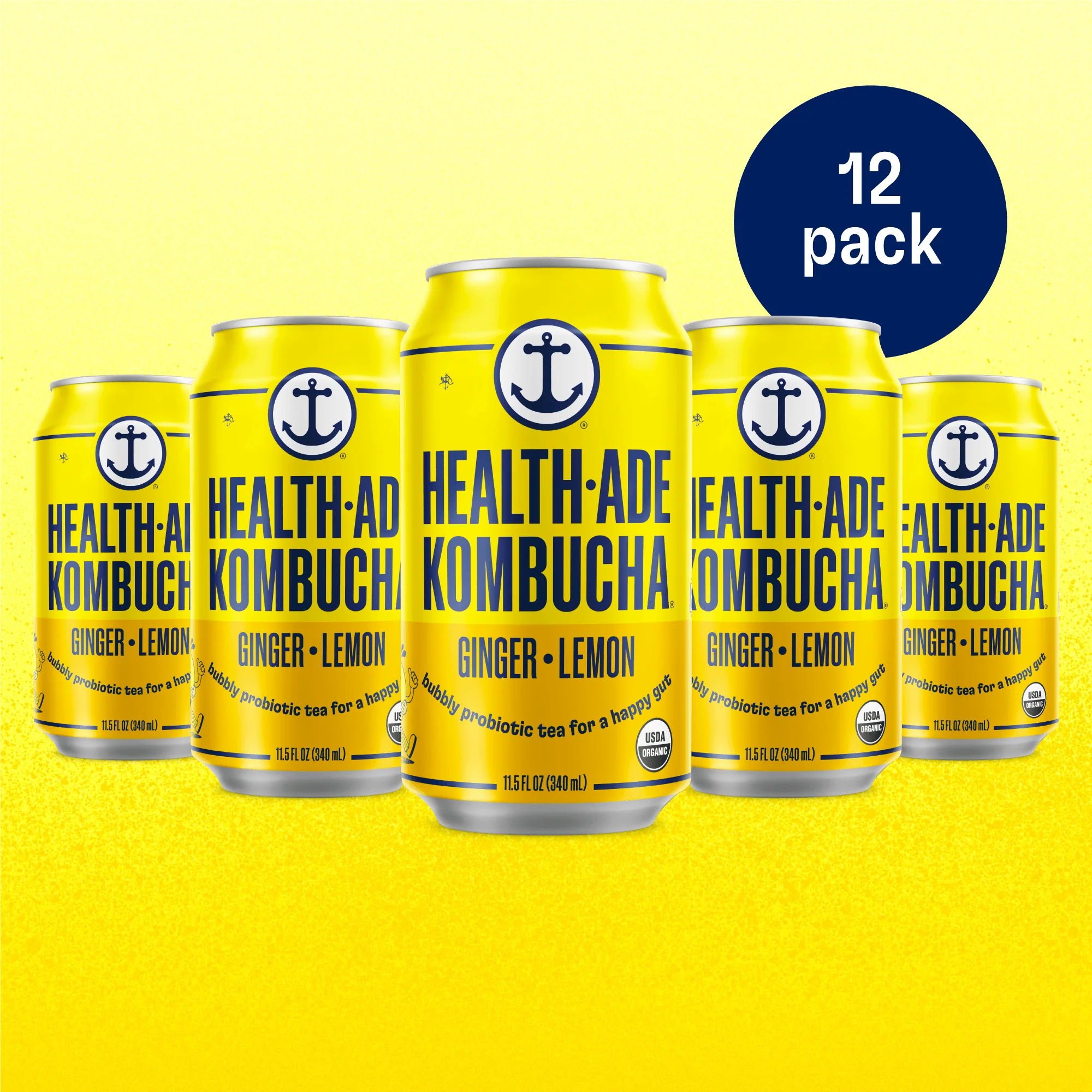 Ginger-Lemon Kombucha in Cans (24 pack) - Image 10